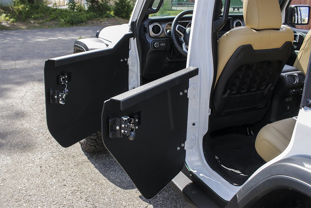 JCR Offroad Front Crusader Aluminum Trail Doors for 1820 Jeep Wrangler
